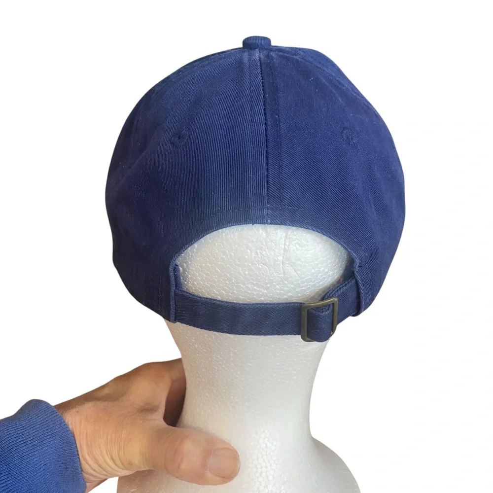 Vintage SMITHSONIAN Institution One Size Blue Logo Strapback Hat Baseball Cap